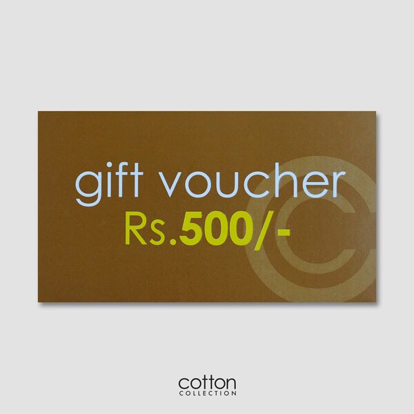 cotton collection rs 500 gift voucher