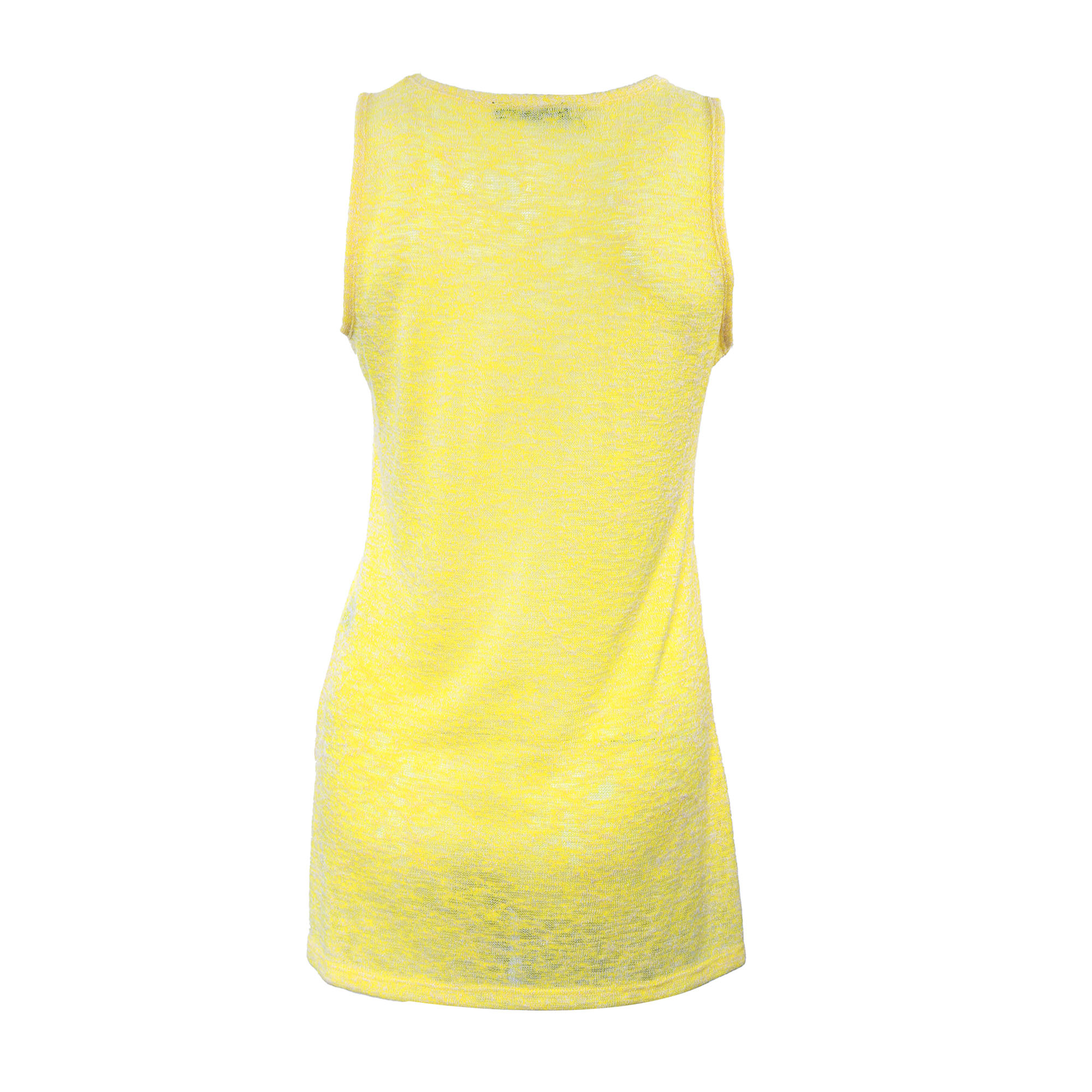 Yellow Sleeveless V-Neck T-Shirt | MySoftlogic.lk