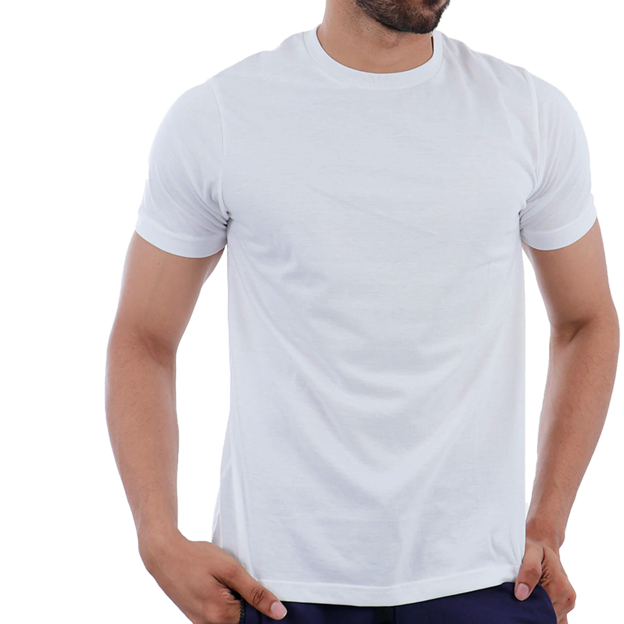 White Basic Crew Neck T-Shirt | MySoftlogic.lk