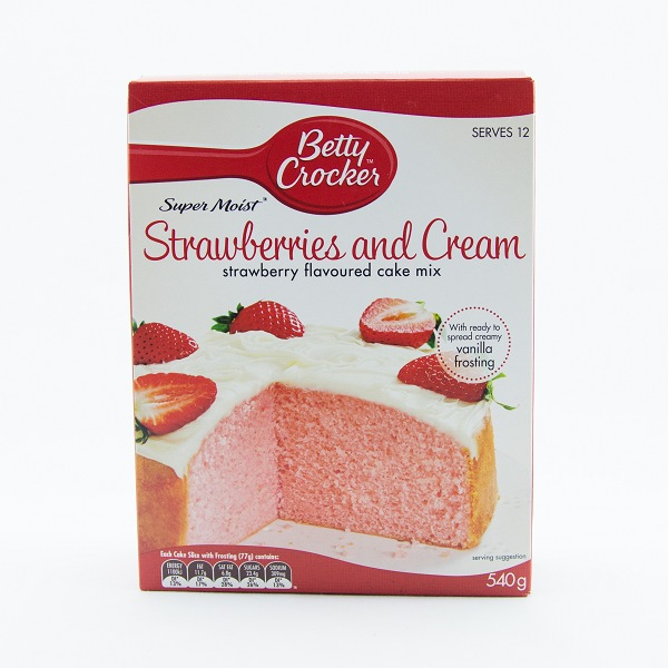 Betty Crocker Strawberries And Cream Cake Mix 540g Glomark.lk