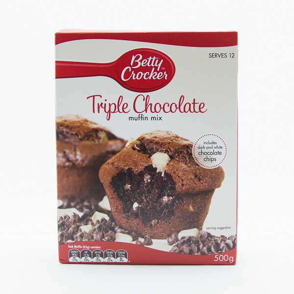 Betty Crocker Triple Chocolate Muffin Mix 500g Glomark.lk