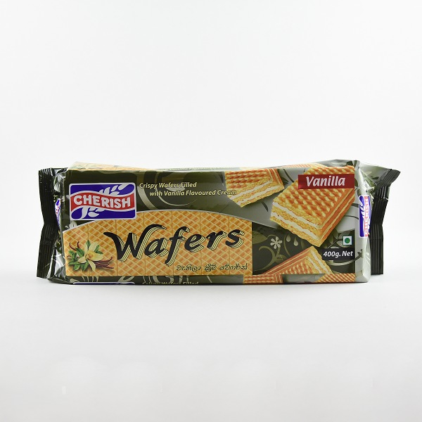 Cherish Vanilla Cream Wafers 400G | Glomark.lk