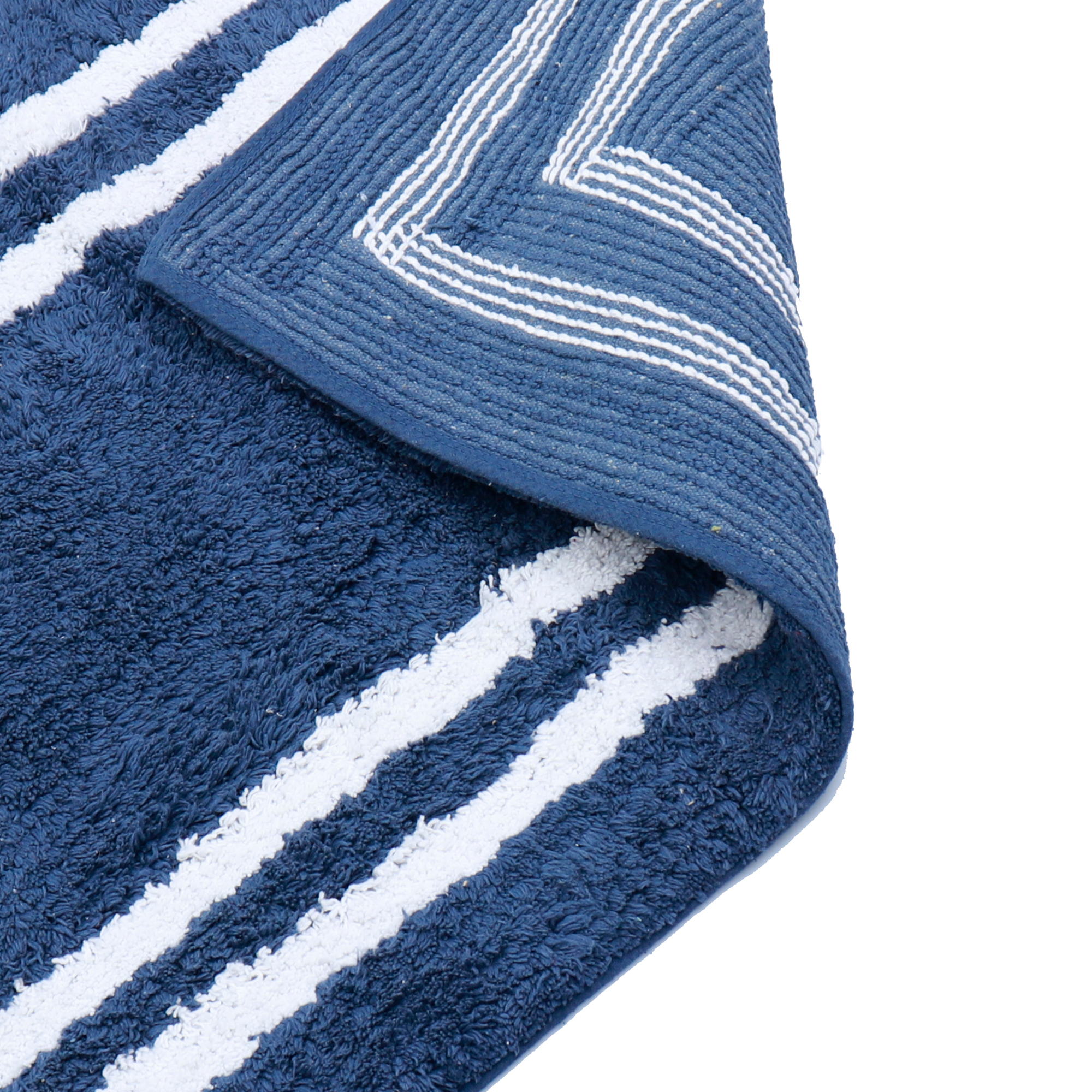 Navy And White Bath Mats at Leo Quimby blog