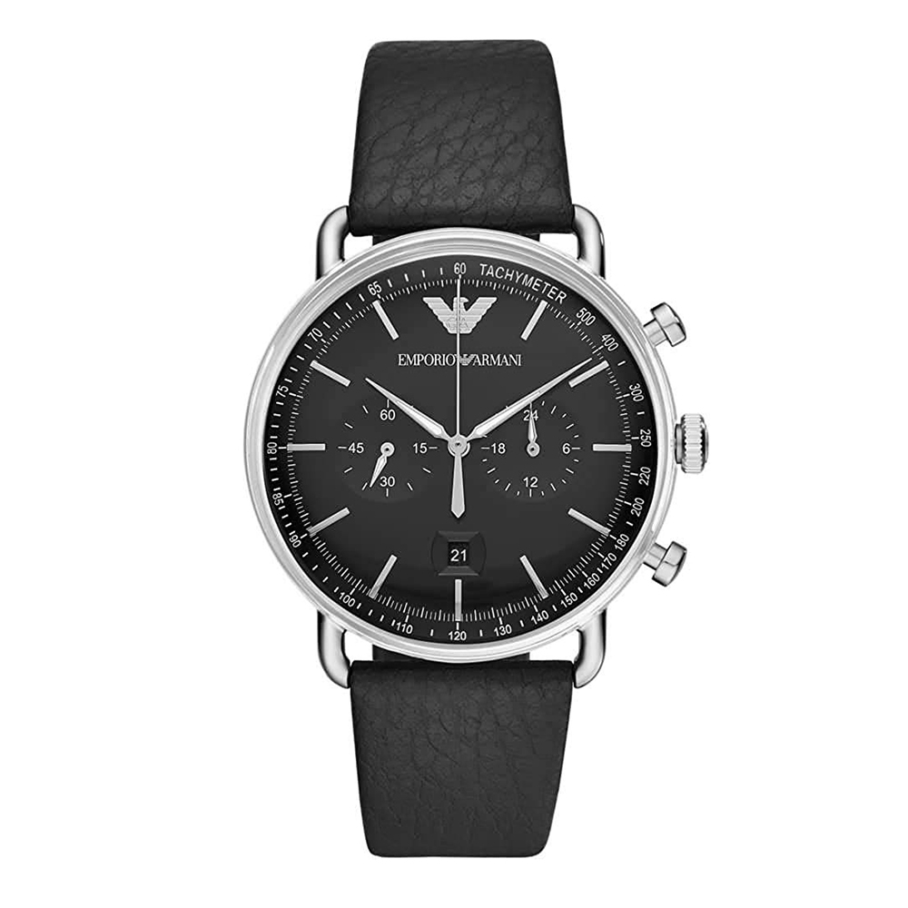 Emporio Armani Chronograph Black Strap Men's Watch AR11143 | MySoftlogic.lk